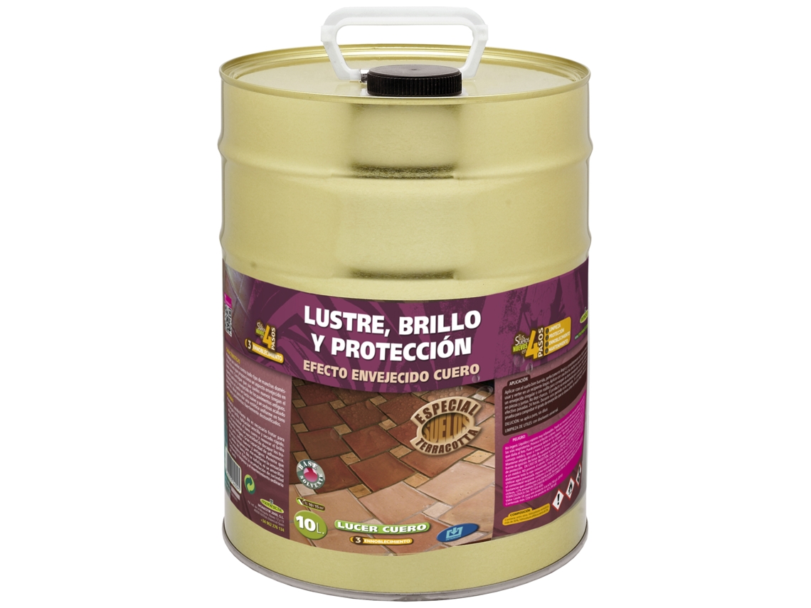 Lucer Cuero - Acabado Envejecido de Tratamientos  Terracotta en Interior 10L