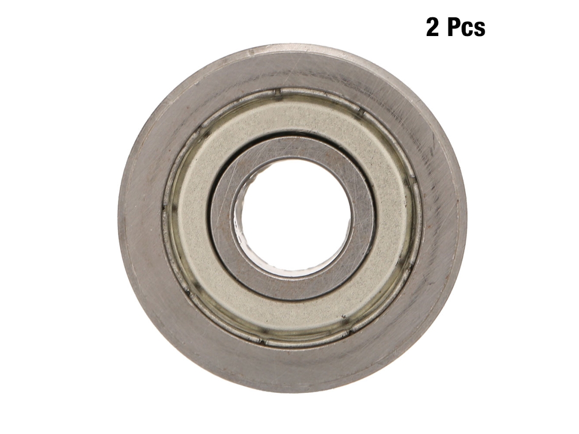 2026velora-2pcs Cojinete Guía De Rodillos Dobles Lv20/10 Acero Ranura 10mm Pasador 30mm Od 14mm Grosor