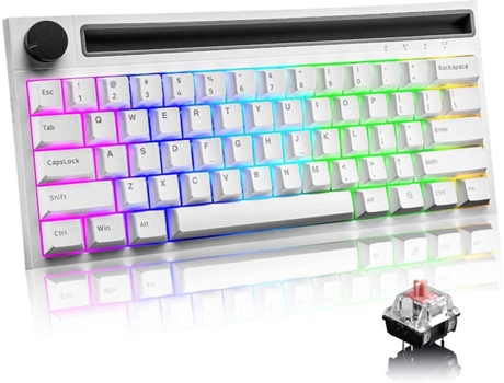 Teclado CHRONUS JPL2 (Inalámbrico - Blanco)