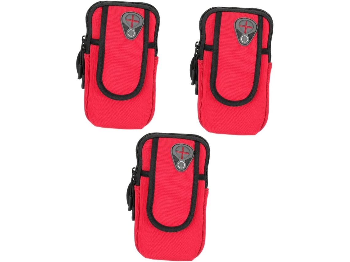 Brazalete Deportivo De 3 Piezas Con Funda Para Teléfono Y Brazalete Para Correr.