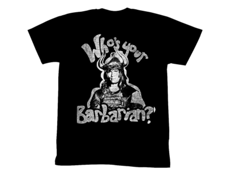 Camiseta ROCKINSTONE Quién es tu bárbaro Conan el bárbaro (L)