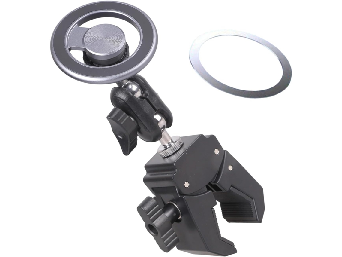 Potente Soporte Magnético Para Teléfono De Bicicleta Con Brazo Flexible Para Smartphones De 4 A 7 Pulgadas, Manillar O Motocicleta.