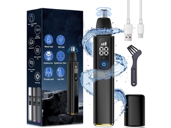 Recortador De Vello Nasal - 15.000 Rpm - Pantalla Led - 3 Velocidades - Resistente Al Agua Ipx7 - Cuchilla De Doble Filo