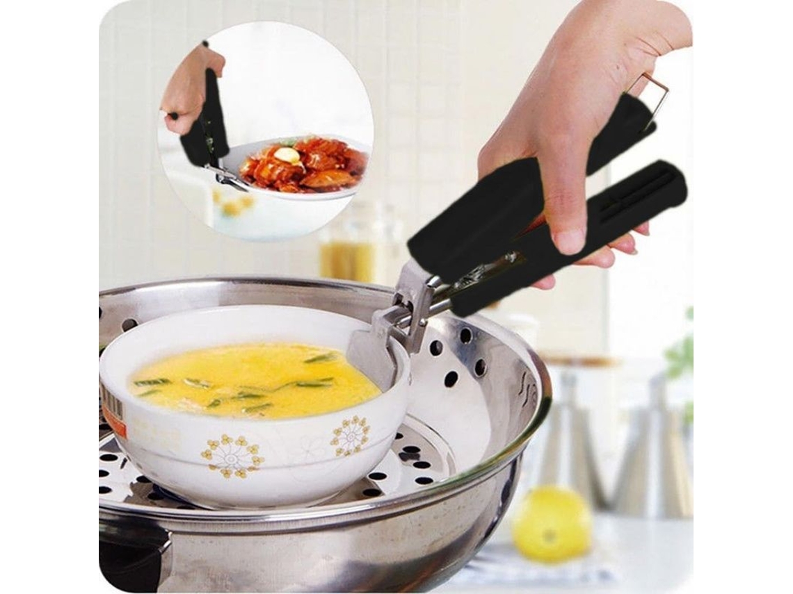 Pinza Anti-calor De Acero Inoxidable Para Platos, Cuencos Y Ollas - Útil Para Microondas Cuisine Chef Four