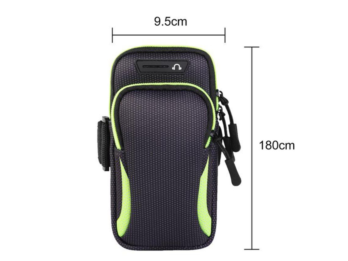 Estuche Deportivo Móvil Funda Brazo Impermeable Running Soporte Teléfonos 6.5 Pulgadas