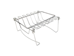 Accesorios para ahumador de carne Rosewell BBQ con 2 asas y rejilla para muslos de pollo para asar carne en la barbacoa