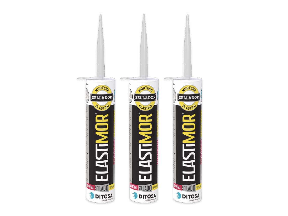ELASTIMOR Mortero Sellador, Cemento Express, Impermeable, para encintados, llagueados, sellados, rejunteados, reparaciones DITOSA CALIDAD E INNOVACION