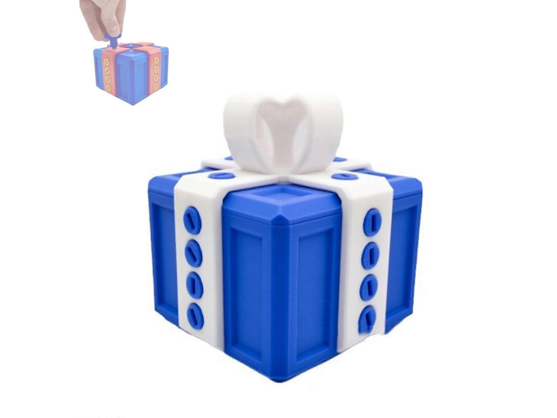 Caja de regalo Molesta 3D con tornillos, caja de regalo Molesta con almacenamiento giratorio para amigos Rosewell