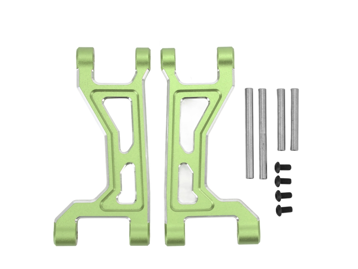 Braços Superior De Oscilação Dianteiro E Traseiro De Alumínio Para Carro Rc Traxxas Maxx 2.0 1/10 Verde