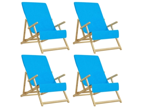 vidaXL Toallas de playa 4 uds tela turquesa 400 g/m² 60x135 cm