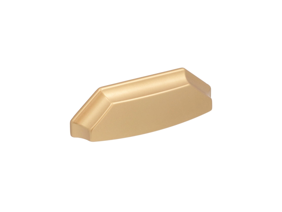 Tirador para muebles Zamac, distancia entre centros de 96 mm, Alucover Latón, juego de 25, HARDWAREXCHANGE