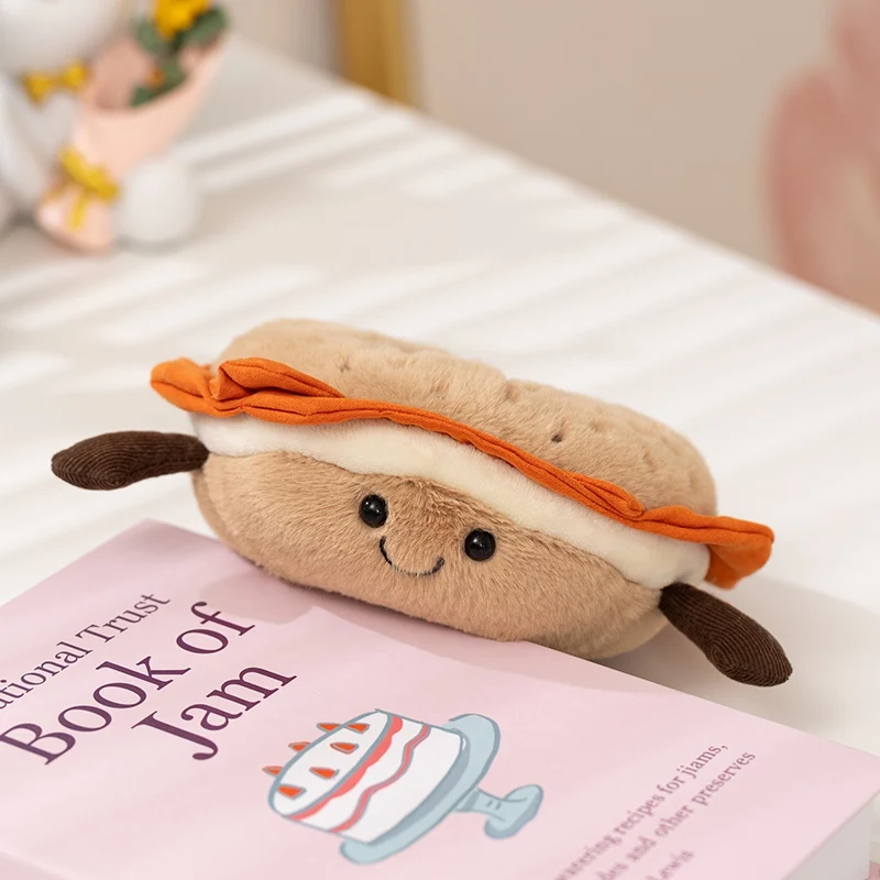 (bagel De 12 Cm) Peluche De Comida Adorable Y Esponjoso Con Forma De Comida