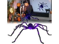 20du26 Araña gorda brillante decorativa para decoración de jardín de Halloween y fiestas en el hogar