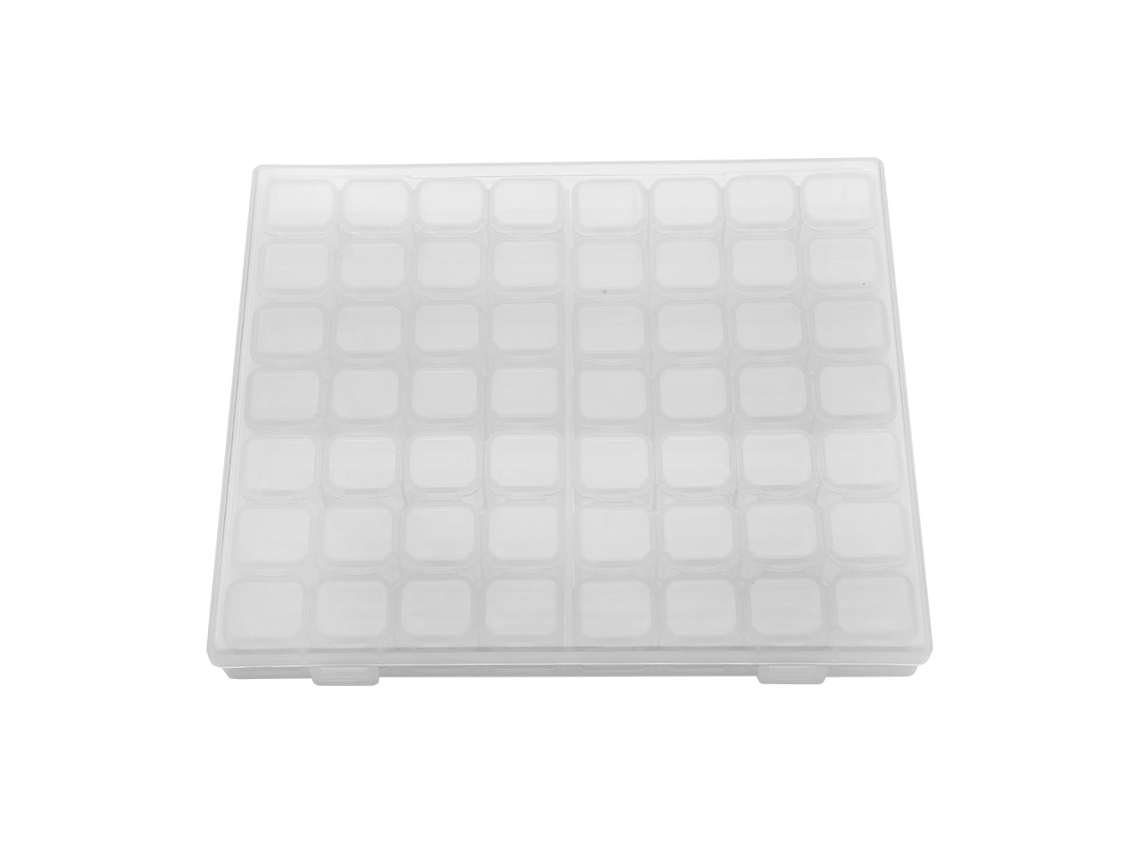 Caja De Almacenamiento Mini Para Reparaciones Electrónicas Con 56 Compartimentos Luz Dourada