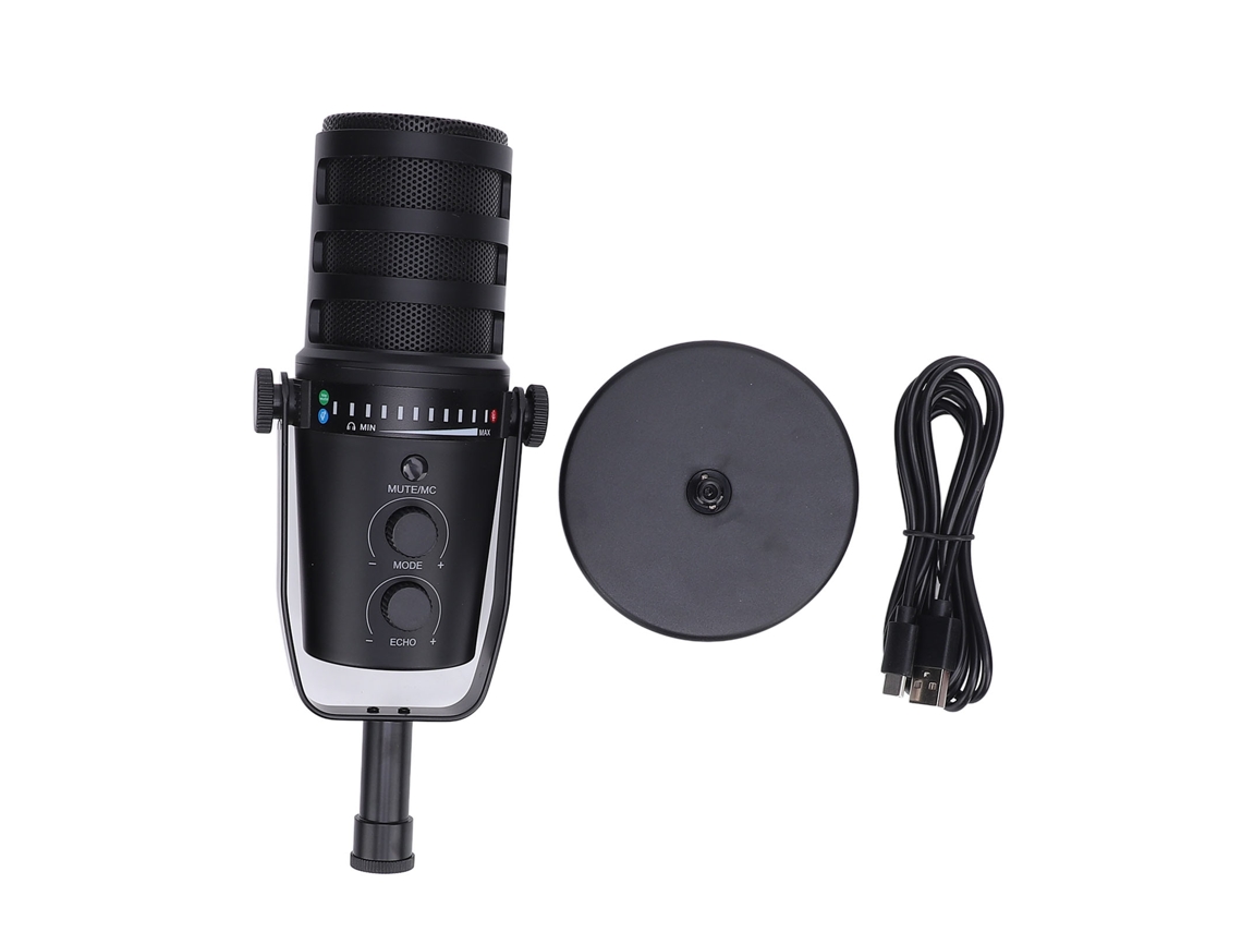 Micrófono Dinámico Profesional Xlr Usb Cardioide Con Soporte Para Grabación En Vivo Karaoke Gaming