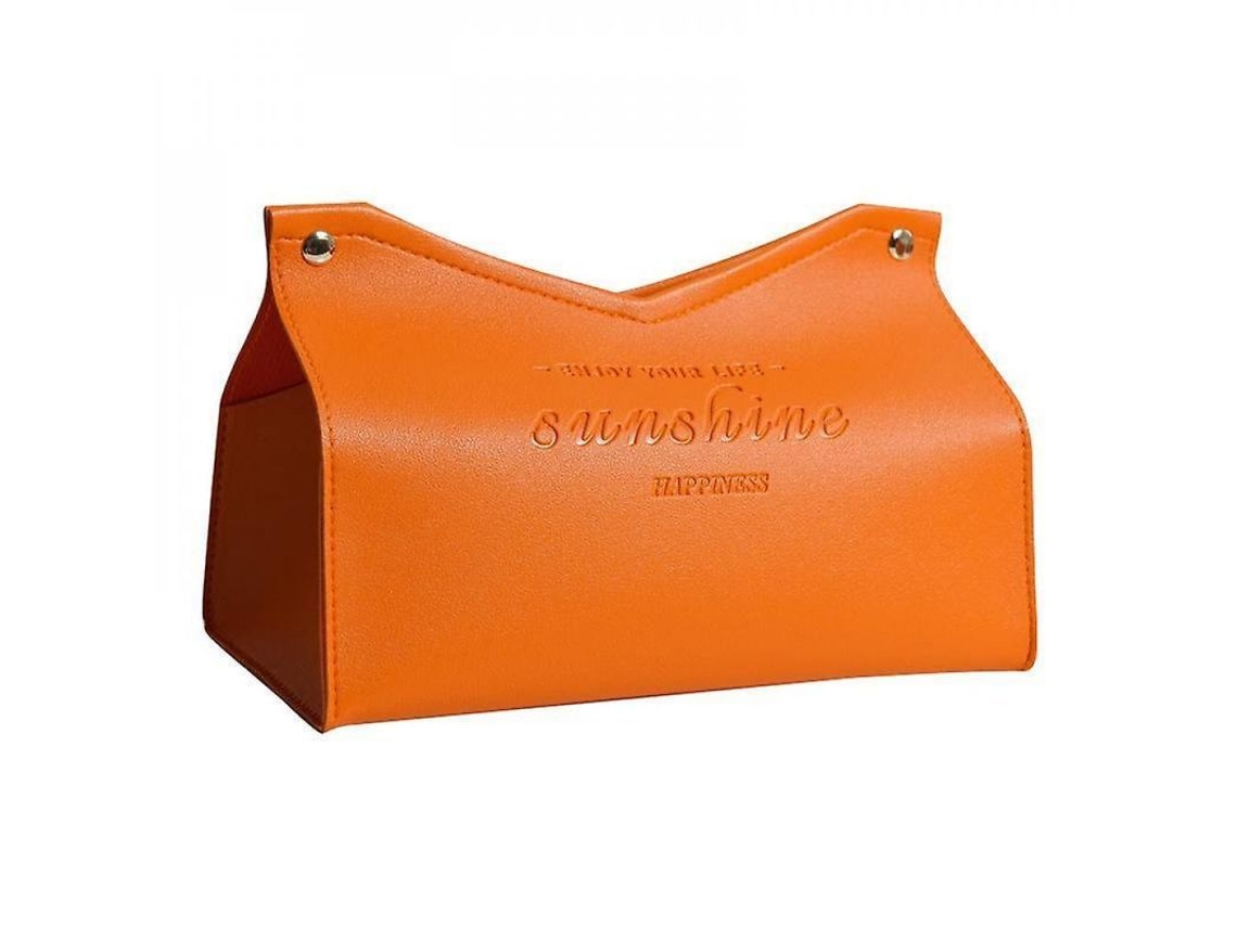 2026-caja De Papel Higiénico De Cuero Pu Para Hotel Hogar Sala Resistente Al Agua Multicolor 22*12.8*14cm 22*12,8*14cm Naranja