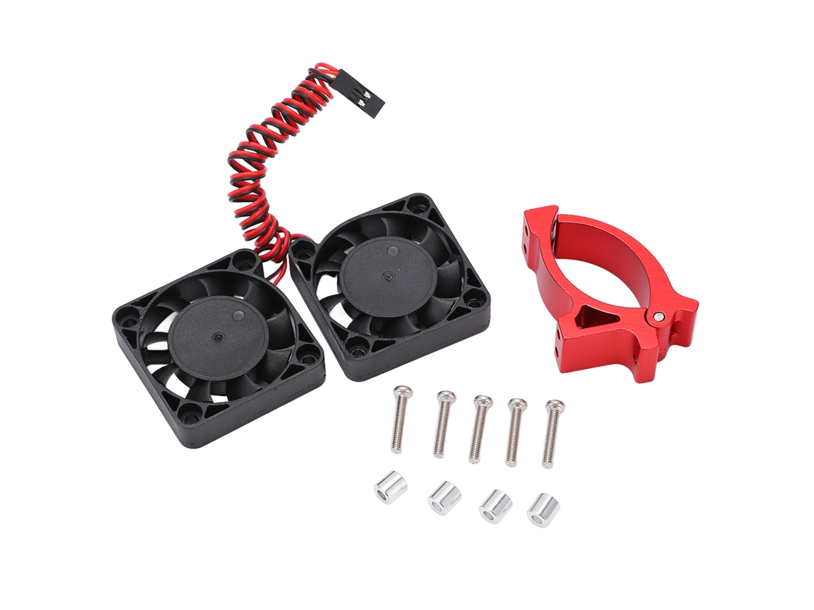 Ventilador de refrigeración del motor de 40x40 mm con soporte rojo