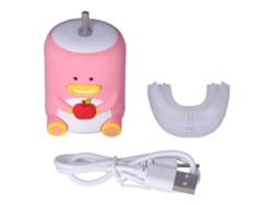 Escova De Dentes Eletrônica Vibratória Em Formato De U Com 4 Camadas De Silicone, Design Fofo E Automático Para Uso Doméstico E Infantil, Na Cor