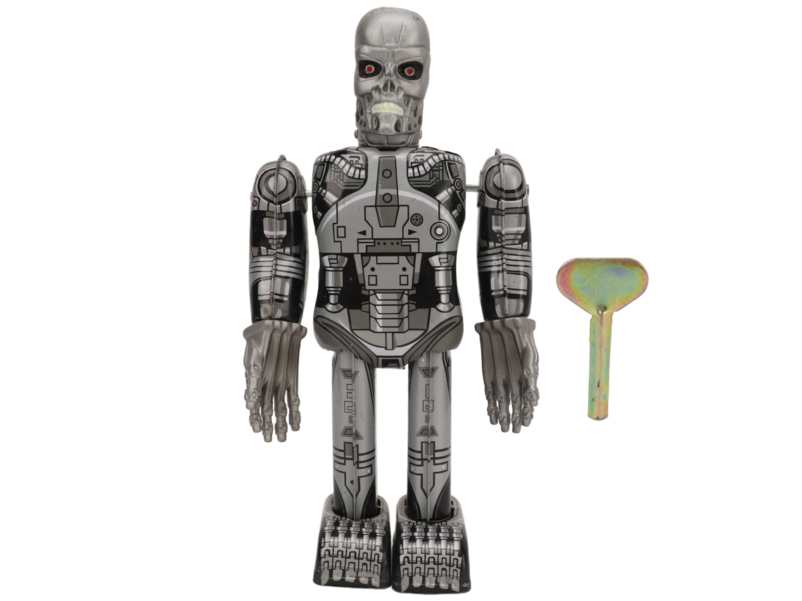 Juguete Robot De Calavera De Cuerda Vintage Para Coleccionar