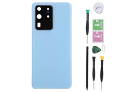 Tapa Trasera De Batería Para Samsung S20 Ultra 5g Con Herramientas Carcasa De Repuesto Azul