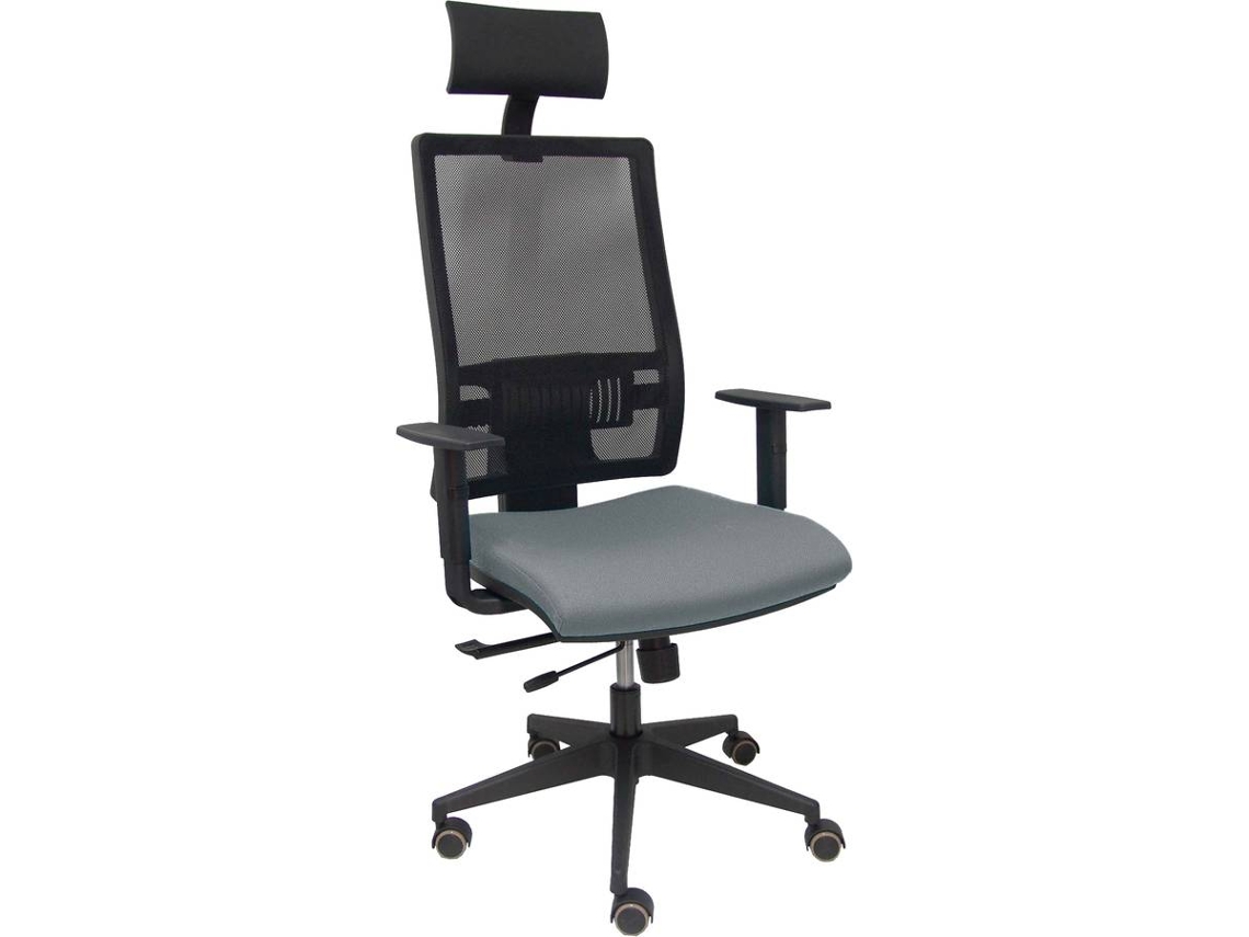 Silla Operativa PYC Horna Cabecero Gris (Brazos Ajustables - Malla)