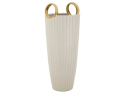 Jarrón De Compras Cm Ø 18x45 Unico / Oro Blanco