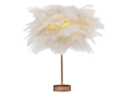 Lámpara de mesa elegante y decorativa con plumas, de Lowmoose