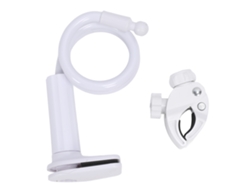 Soporte Para Secador De Pelo Con Abrazadera Ajustable Reduce Fatiga De Brazo Para Peluquería Canina Blanco