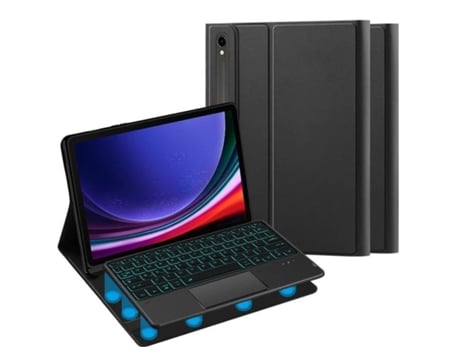 Funda con Teclado Magnético Retroiluminado para Samsung Galaxy Tab S8 11.0 Negro VEANXIN