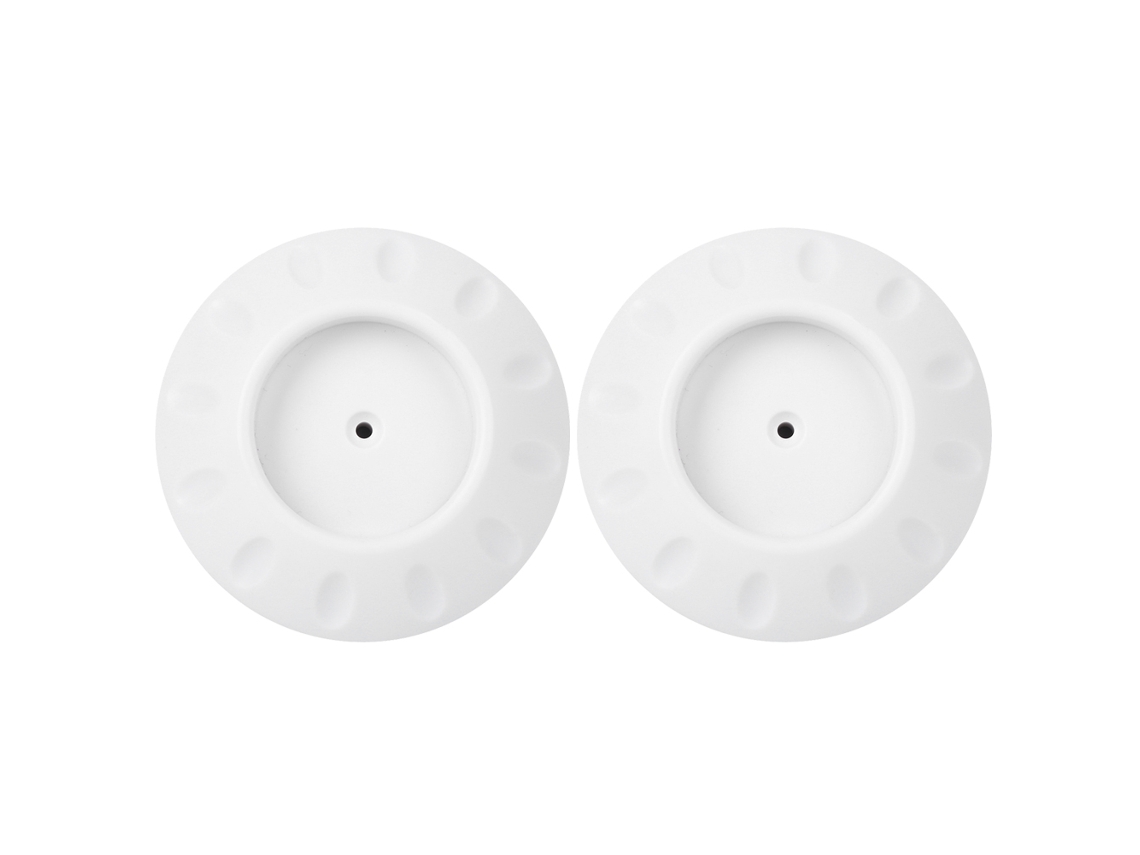 2 Protectores De Pared Para Barrera De Seguridad Infantil, De Silicona, Blancos, Seguros.