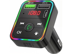Carro Bluetooth Mp3 Player Transmissor Fm Música Estéreo Adaptador com Display Led 