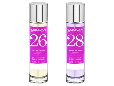 Set de 2 perfumes CARAVAN para mujer Nº28 y Nº 26