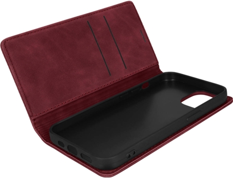 Funda Apple iPhone 13 AVIZAR con Tarjetero (Rojo)