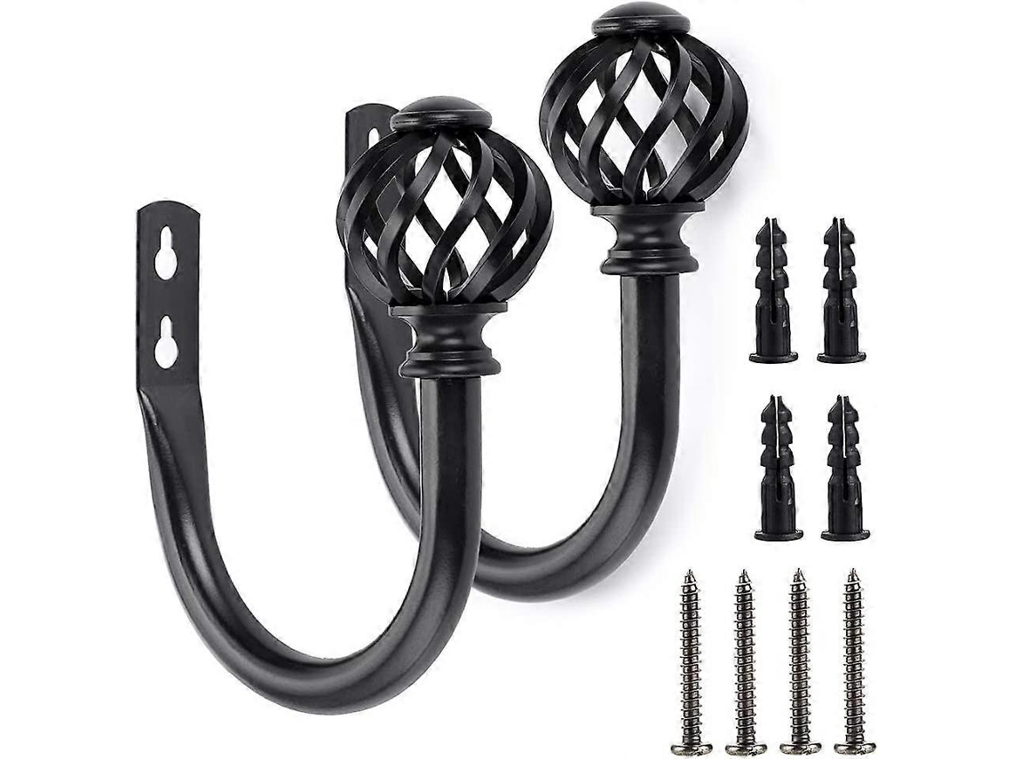 Rebe-ganchos De Cortina De Metal Con Modelo De Nido Ligero Decorativos Para Atar Cortinas Y Colgar Toallas O Abrigos