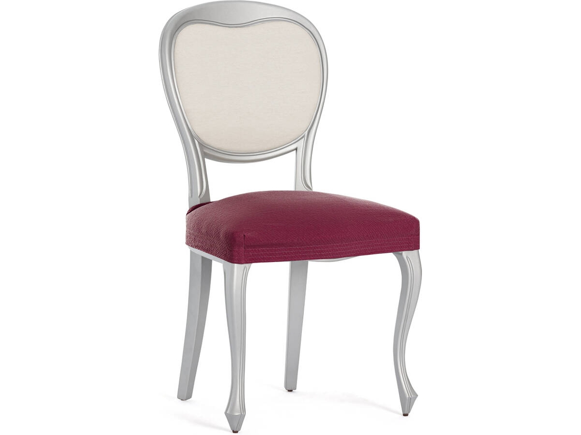 Funda de Silla EYSA Premium Bronx Pack de 2 Fundas Tejido Multielástico (50 x 50 x 5 cm - Poliéster - Burdeos)