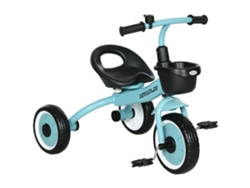 Triciclo infantil con cesta y timbre ajustable, de 2 a 5 años.