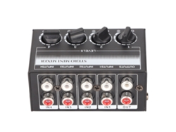 Mezclador Estéreo Pasivo Profesional Mini De 4 Canales Cx400 Para Uso En Estudio, Grabación, Escenario Y Clubes.