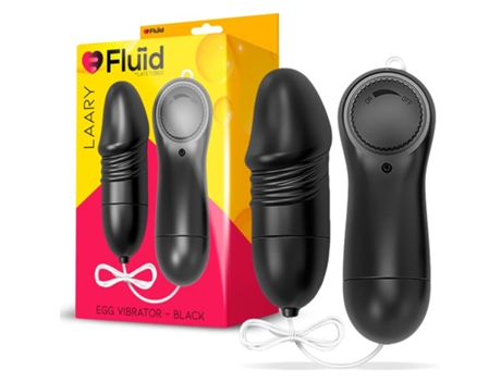 Huevo Vibrador Multi Velocidad Control Remoto Negro FLUÏD