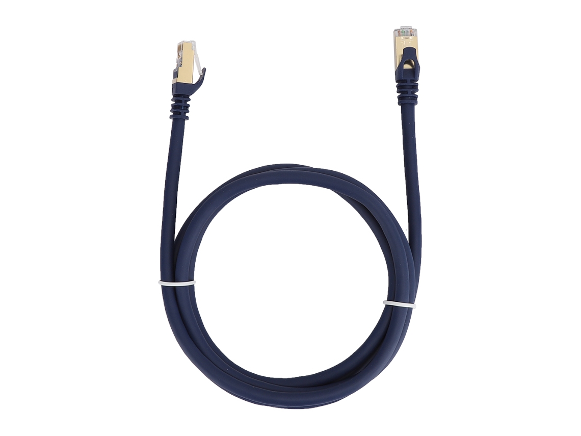 Cabo De Rede Cat8 Ethernet Ofc 26awg 40gbps 2000mhz Rj45 Macho 1,8 Metros Para Computador Roteador