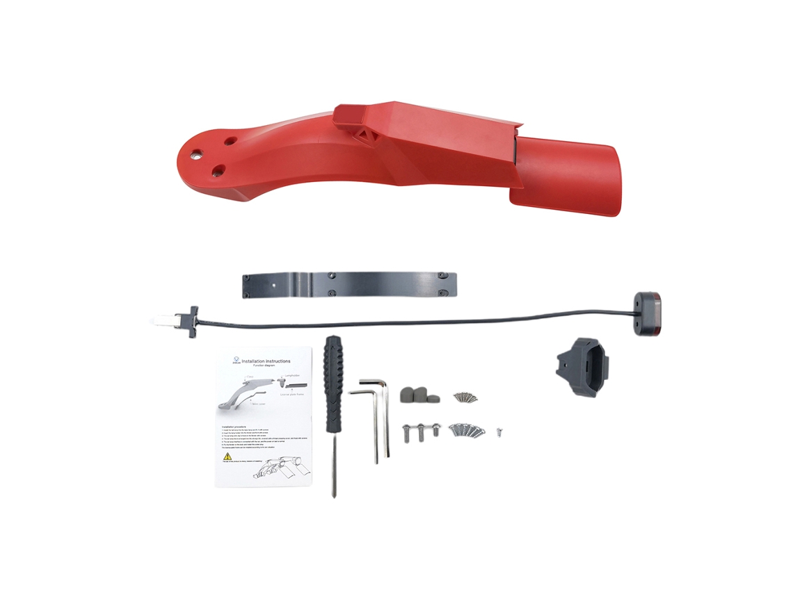 2026-guardabarros Trasero Soporte De Paragolpes Luz Trasera Accesorio De Repuesto Compatible Con Patinete Xiaomi M365