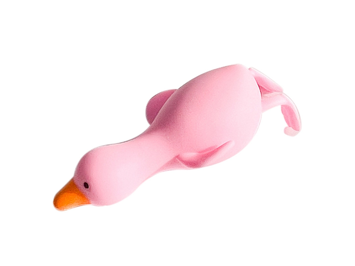 Ats-juguete De Animal De Squeezar Suave De Vinilo Para Aliviar El Estrés, Rebote Y Decompresión, Oca Rosa