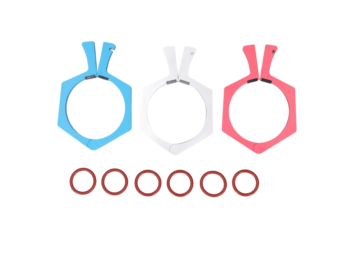 3 Piezas De Herramienta De Sujeción Para Sublimación Tumbo, 20 Oz, Abs, Rosa, Azul, Blanco