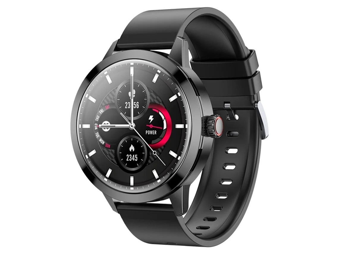 Reloj inteligente con pantalla AMOLED de 1.43", ranura para tarjetas y asistente de voz con IA para Android e iOS Bestvite (negro)