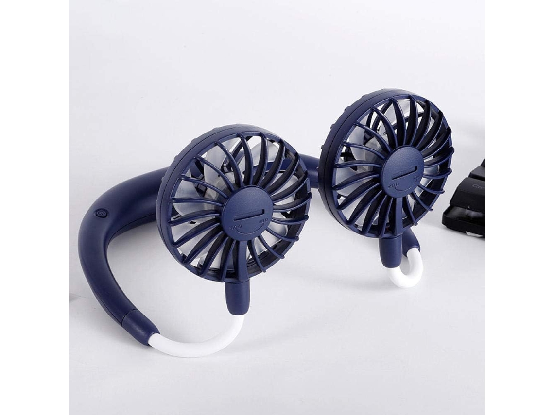 Mini Ventilador Portátil Colgante Para El Cuello Plegable Exteriores Con Puerto De Carga Usb Mini