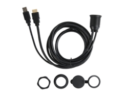 Kit De Cable De Montaje Usb 2.0 Integrado Y Extensión De Panel De Instrumentos Con Interfaz Multimedia Hd Macho A Hembra