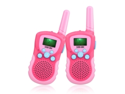 -walkie Talkie Para Niños Radios De Dos Vías Juguetes Con Pantalla Lcd Linterna Rango Largo 3km Ideal Para Juegos Camping Senderismo