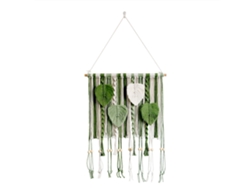 Estante de cuerda de algodón de estilo nórdico para colgar en la pared, decoración de estudio
