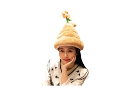 Lindo gorro de peluche japonés con forma de caca para fotografía, marrón CHABERLU