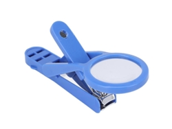 Tijeras De Uñas De Acero Inoxidable Para Personas Mayores Con Lupa Ajustable Para Uñas De Manos Y Pies - Azul