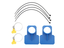 Suporte Para Tubo De Piscina Com 2 Apoios E 2 Abraçadeiras De Mangueira Fixação Abs